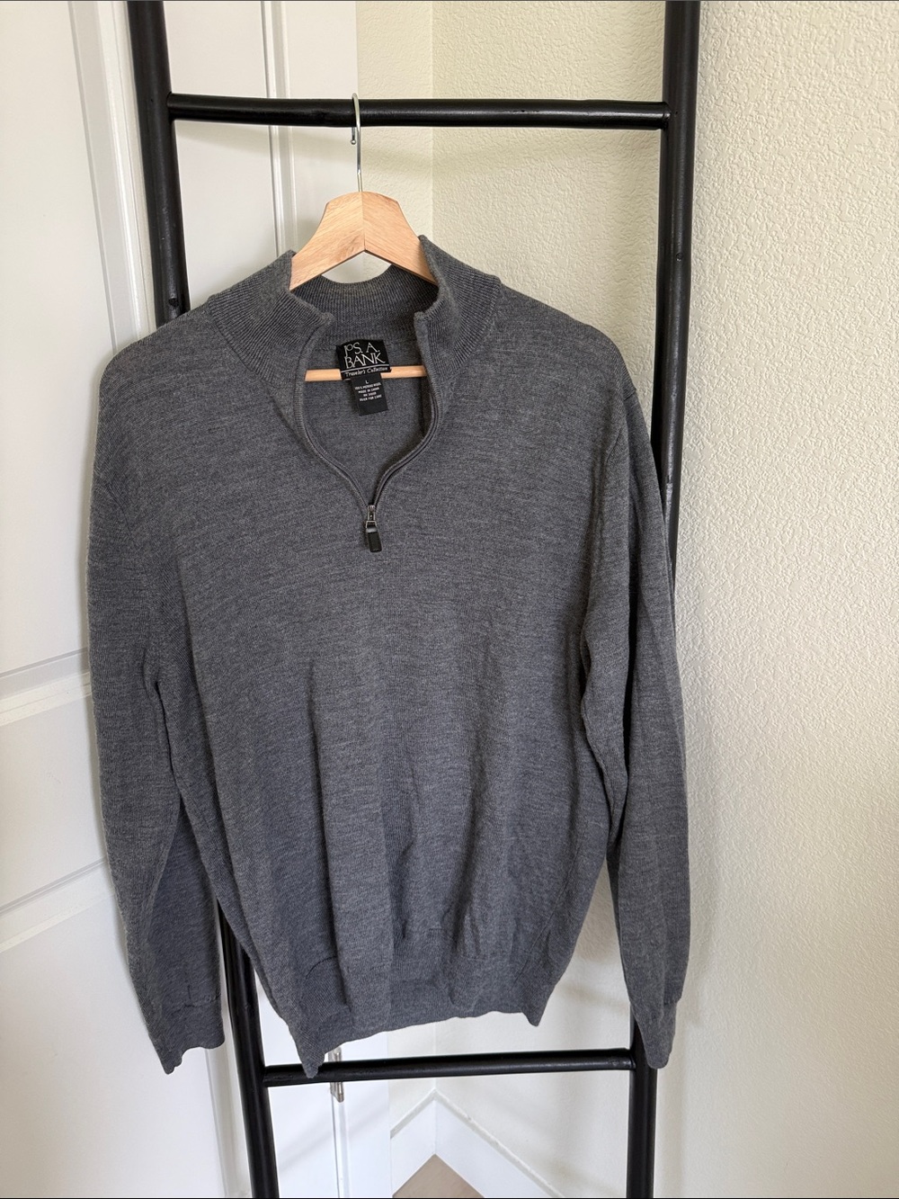 Jos. A. Bank Men’s Charcoal Gray Half-Zip Sweater